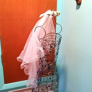 Flower Girl Veil Costume Set